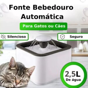 Bebedouro Fonte Pet - Bivolt com Filtro de Carvão Ativado