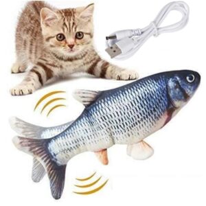 Peixe Que Mexe Para Gato – Brinquedo USB Recarregável Para Pets