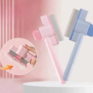 Pente Escova Rasqueadeira Anti Pulga e Carrapato