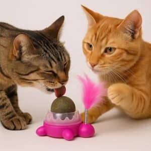 Brinquedo para Gato com Bola de Catnip e Tartaruga
