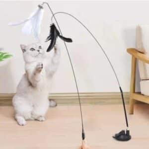 Varinha Pássaro com Ventosa Fixa no Chão